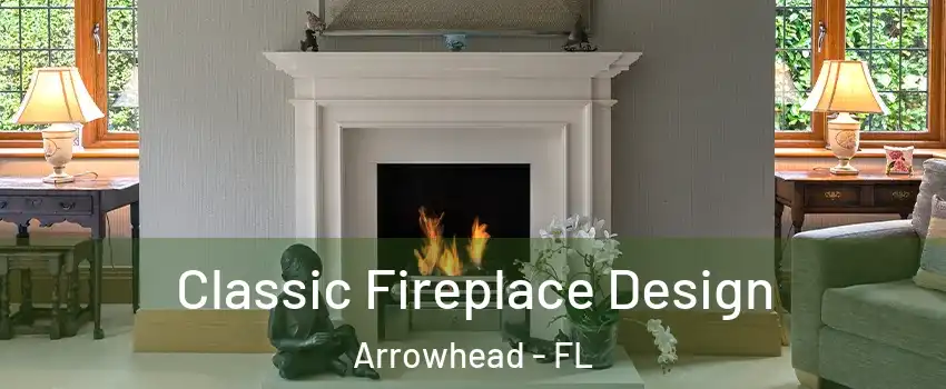 Classic Fireplace Design Arrowhead - FL