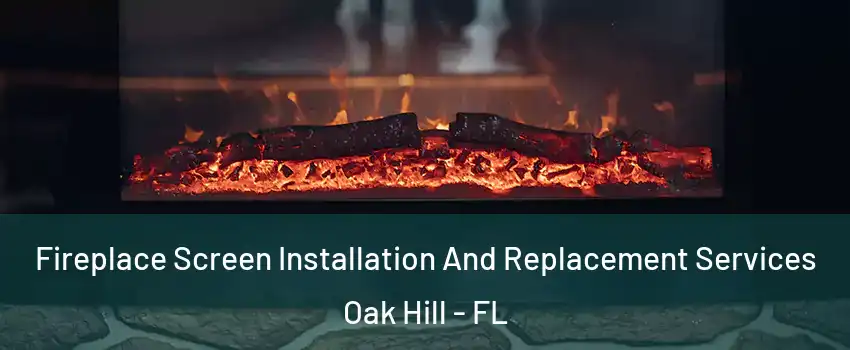 Fireplace Screen Installation And Replacement Services Oak Hill - FL