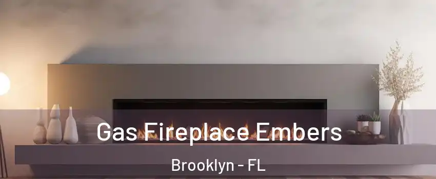 Gas Fireplace Embers Brooklyn - FL