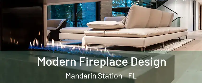 Modern Fireplace Design Mandarin Station - FL